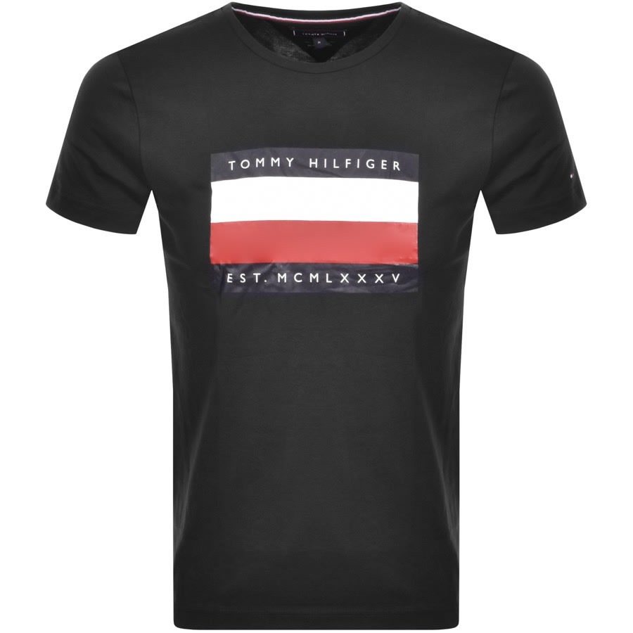 Alternative Image for ProductTommy Hilfiger Flag Logo Crew Neck T Shirt Black1